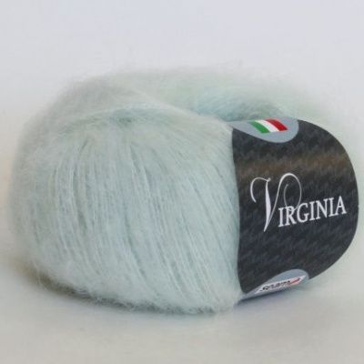 Пряжа SEAM VIRGINIA ( 18  жемчужно-ментоловый) Состав: 30% мохер 40% акрил 30% нейлон; 25г/225м